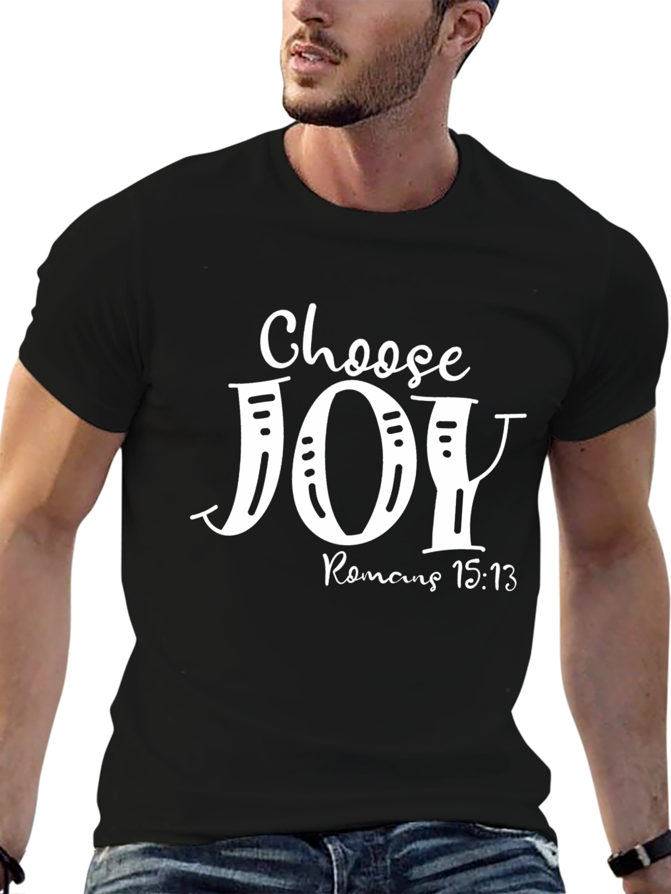 Choose Joy T-Shirt - Romans 15:13 - Christian Apparel
