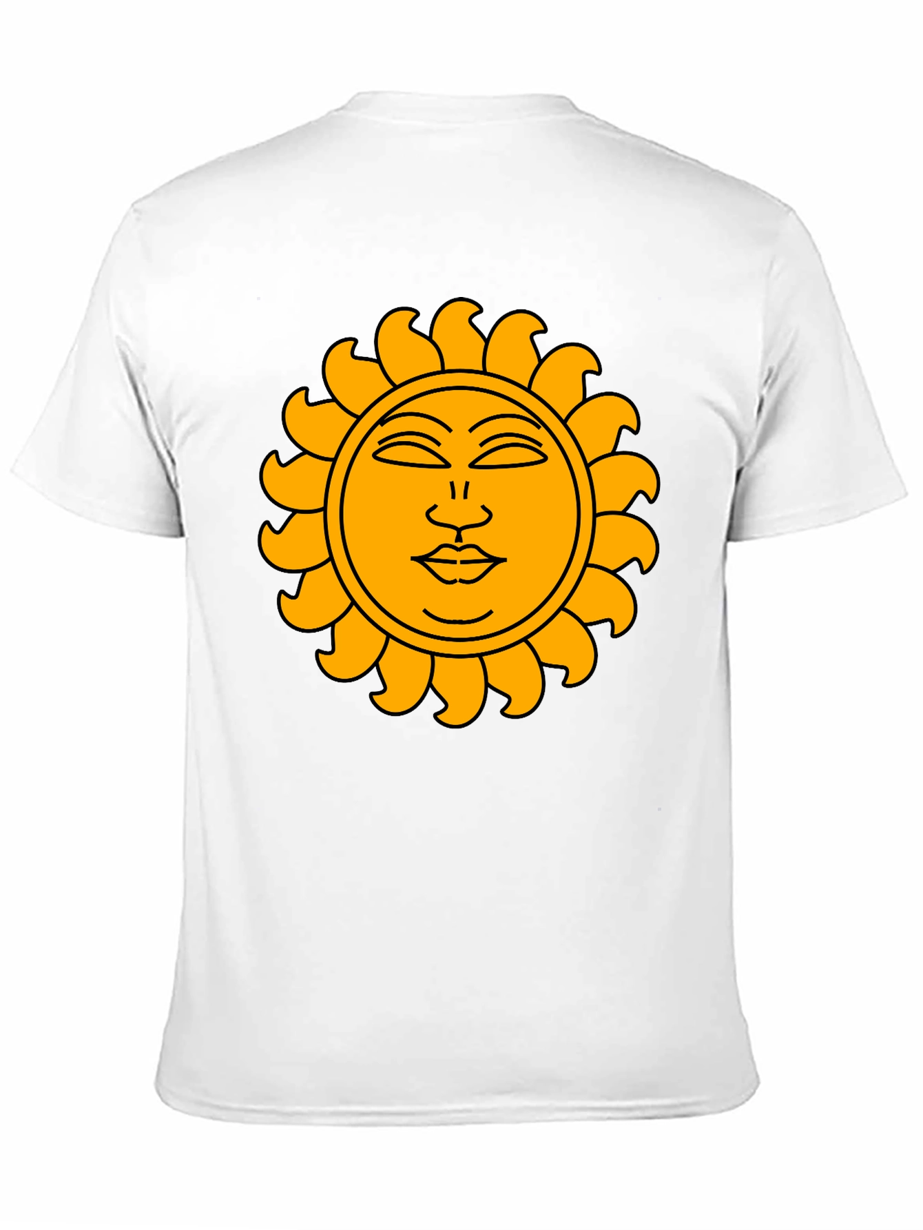 Sun Graphic Black T-Shirt - Celestial Style