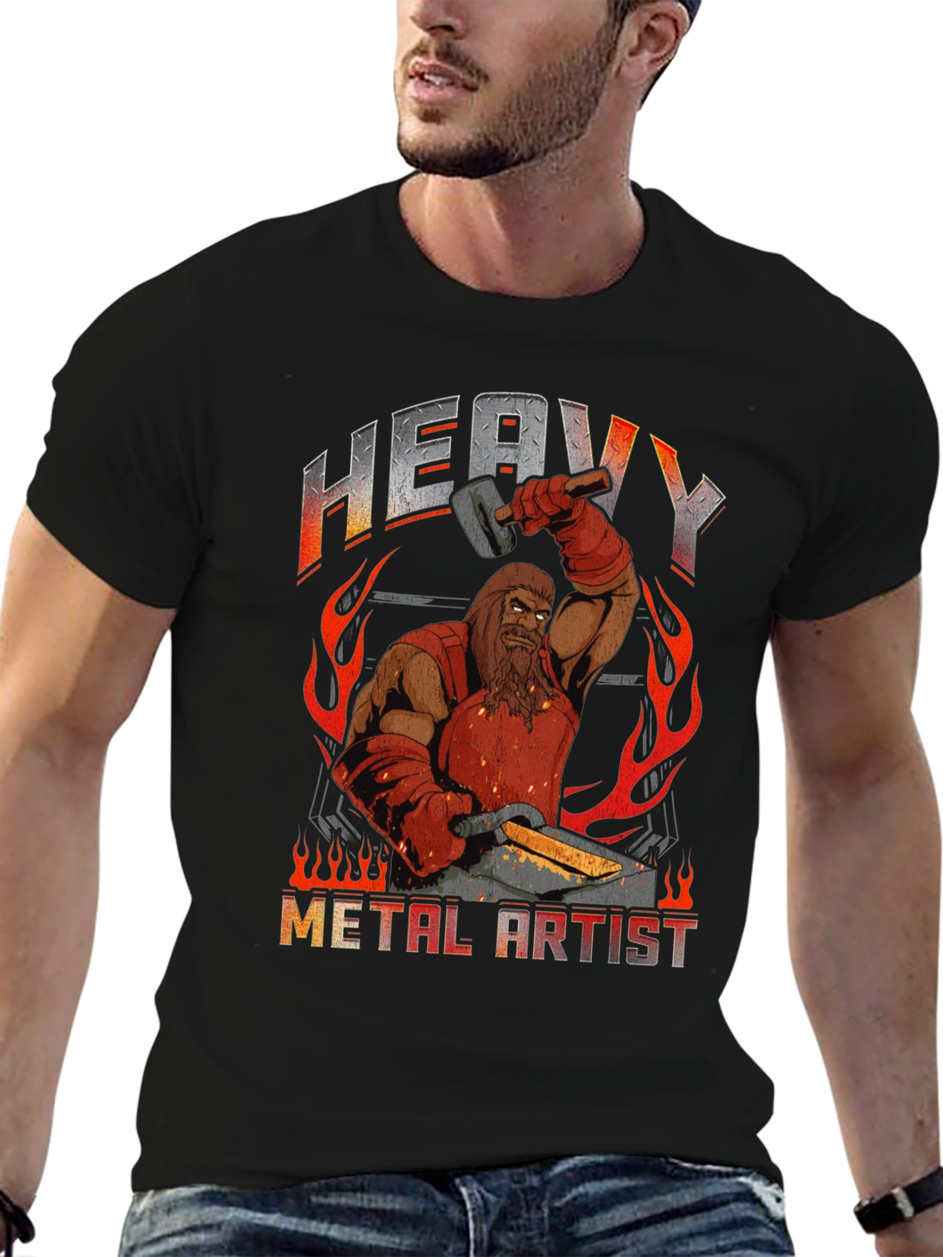 Heavy Metal Artist T-Shirt - Black