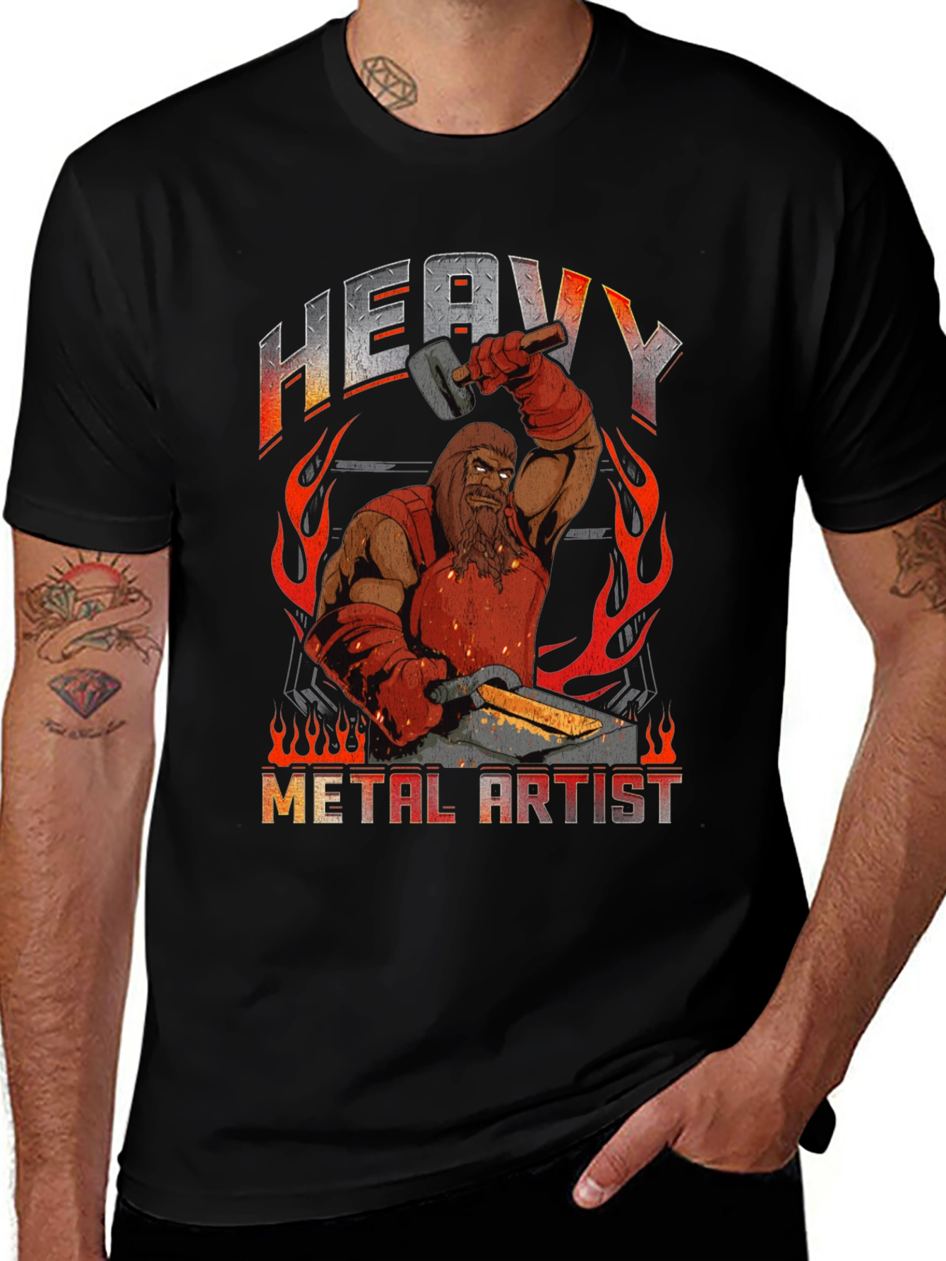 Heavy Metal Artist T-Shirt - Black