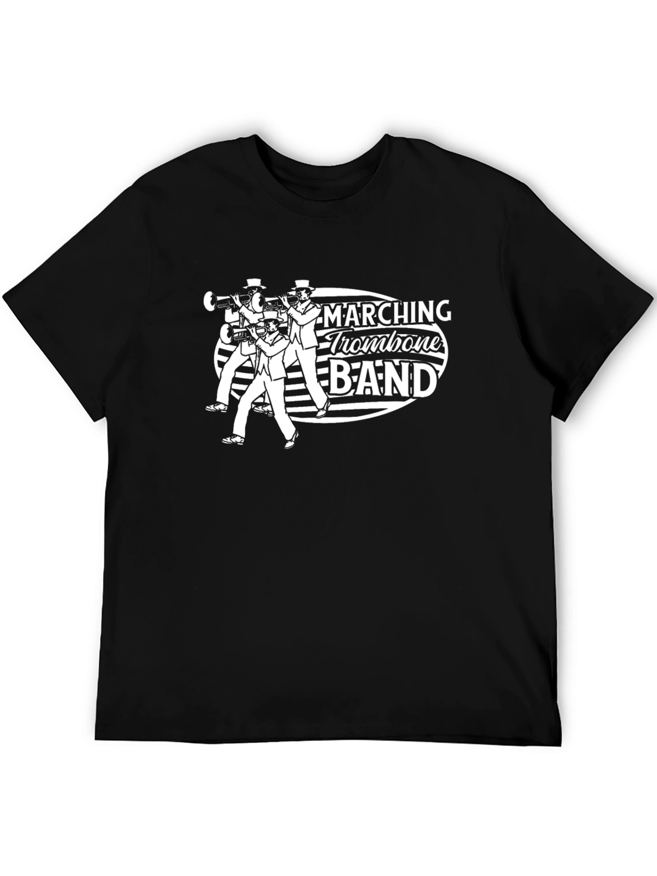 Marching Trombone Band Black T-Shirt