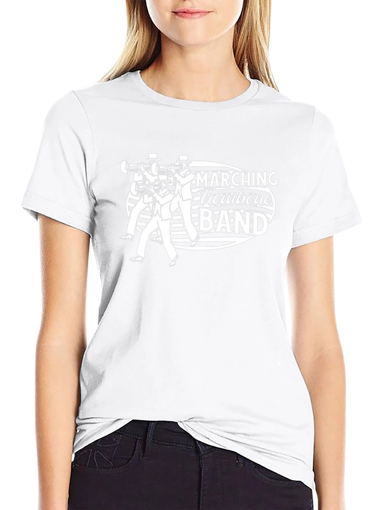 Marching Trombone Band Black T-Shirt