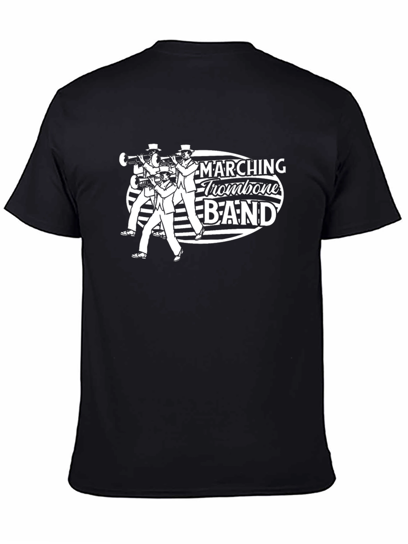 Marching Trombone Band Black T-Shirt