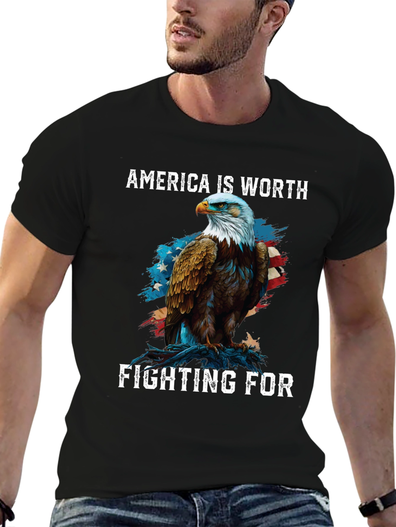 America Eagle Patriotic T-Shirt