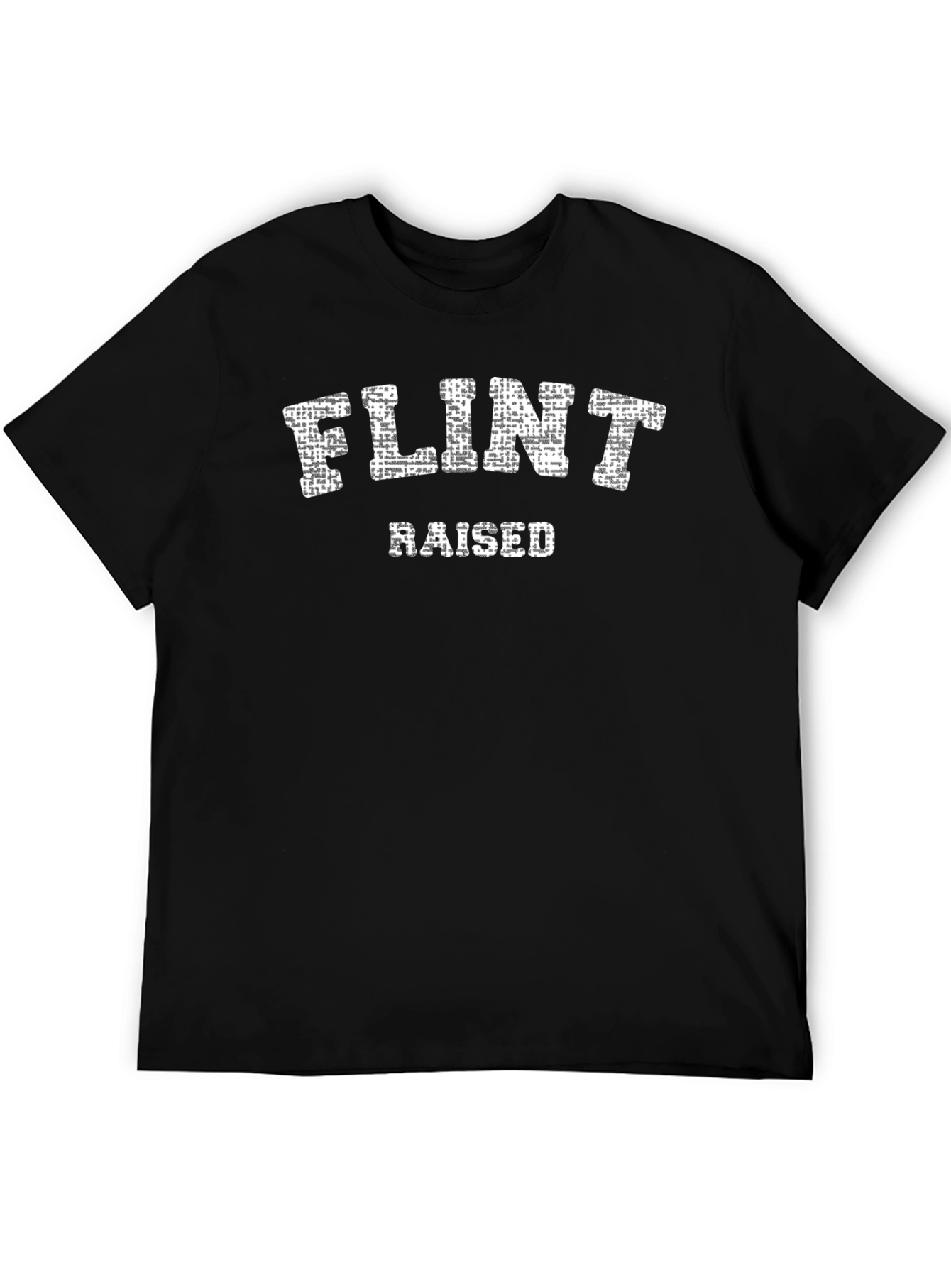 Flint Raised Black Graphic T-Shirt