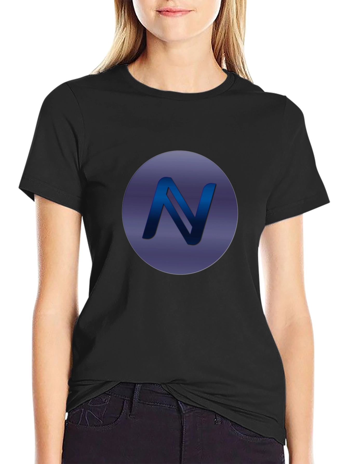 Modern N Logo Black T-Shirt
