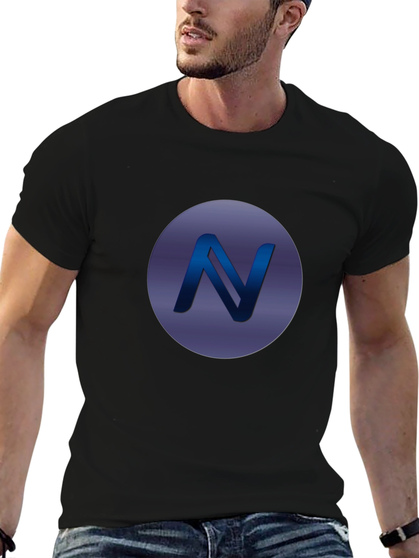 Modern N Logo Black T-Shirt