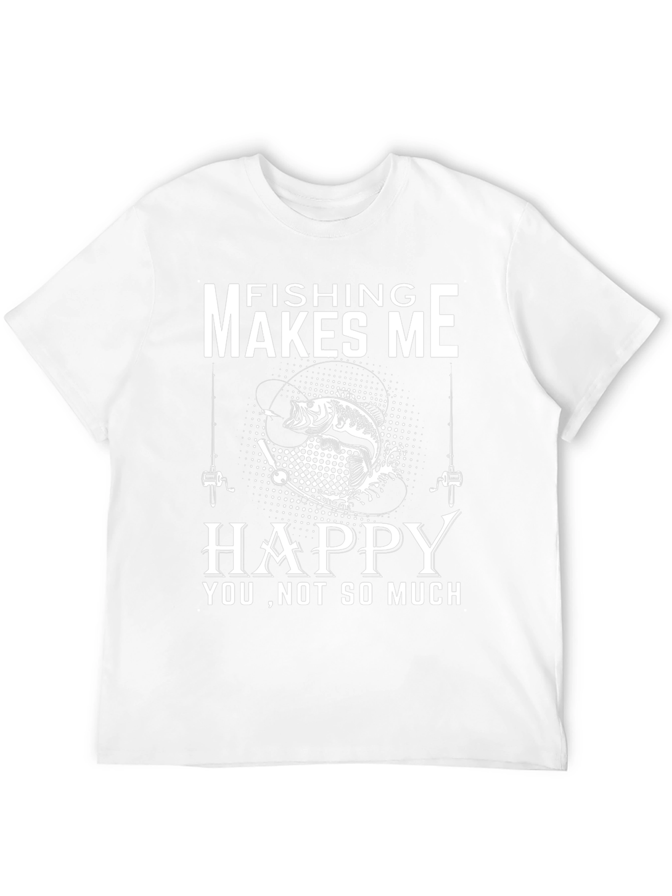 Fishing Makes Me Happy Graphic Tee