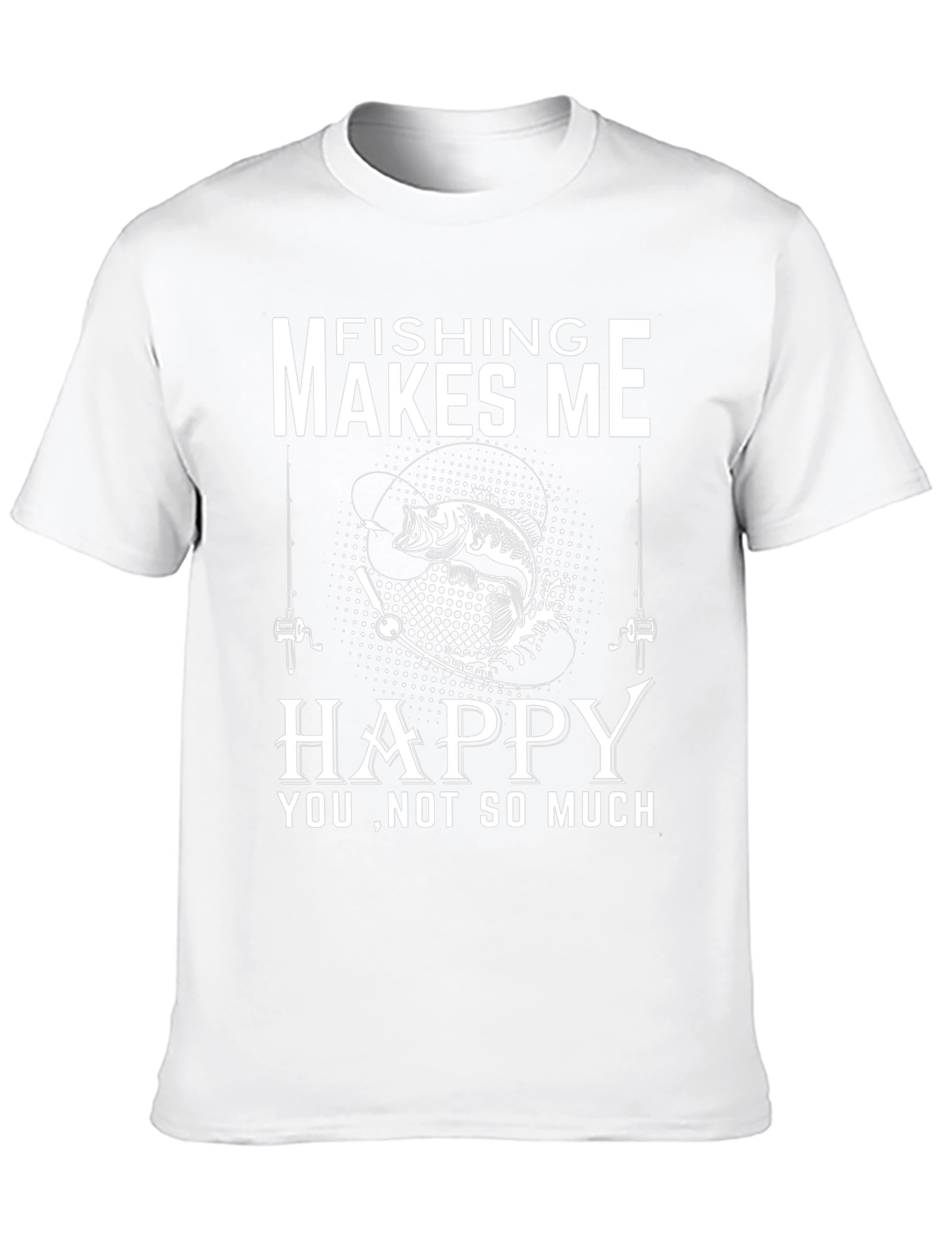 Fishing Makes Me Happy Graphic Tee