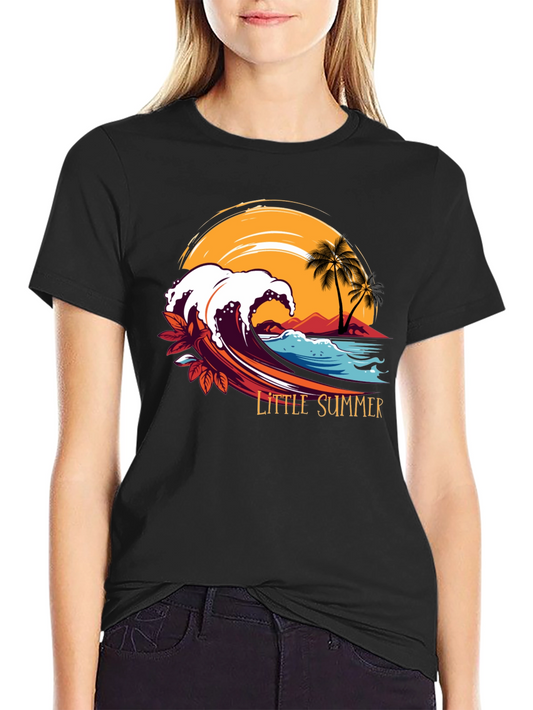 Little Summer Wave Graphic T-Shirt