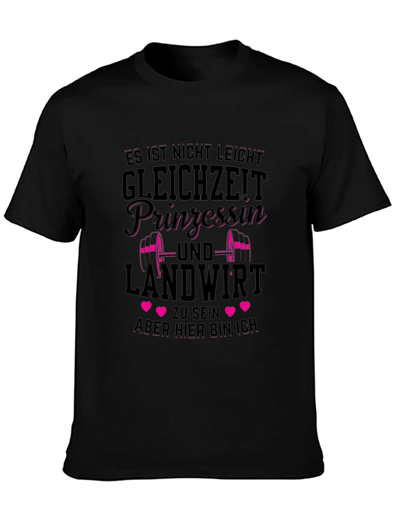 Princess and Farmer T-Shirt - Funny German Slogan