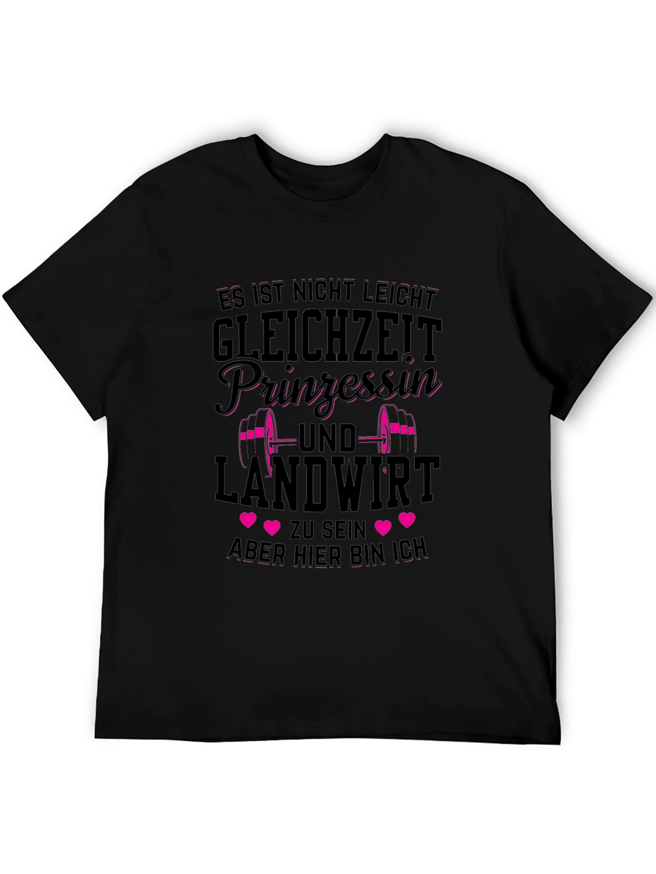 Princess and Farmer T-Shirt - Funny German Slogan