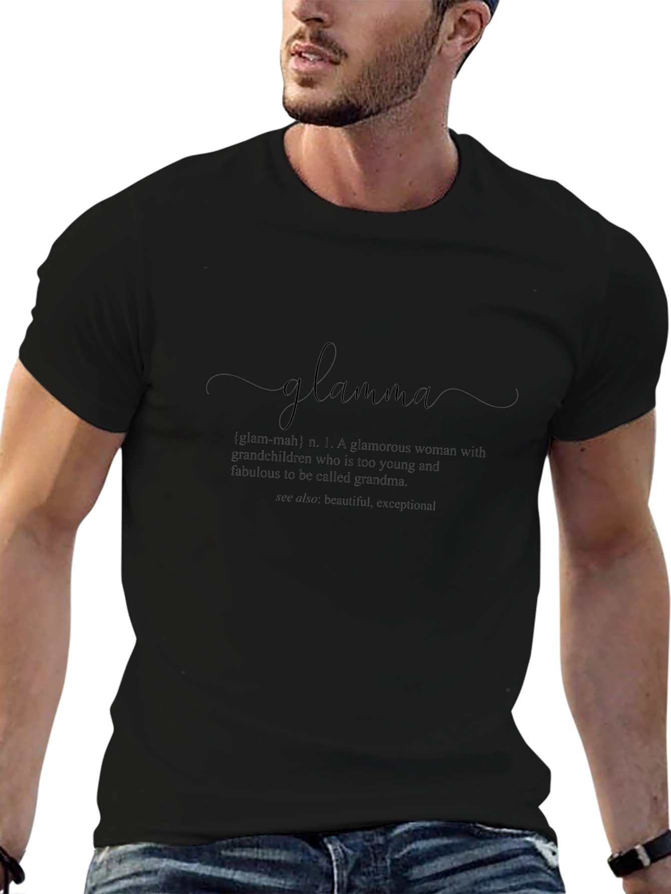 Glamma Definition T-Shirt - Stylish Grandparent Tee