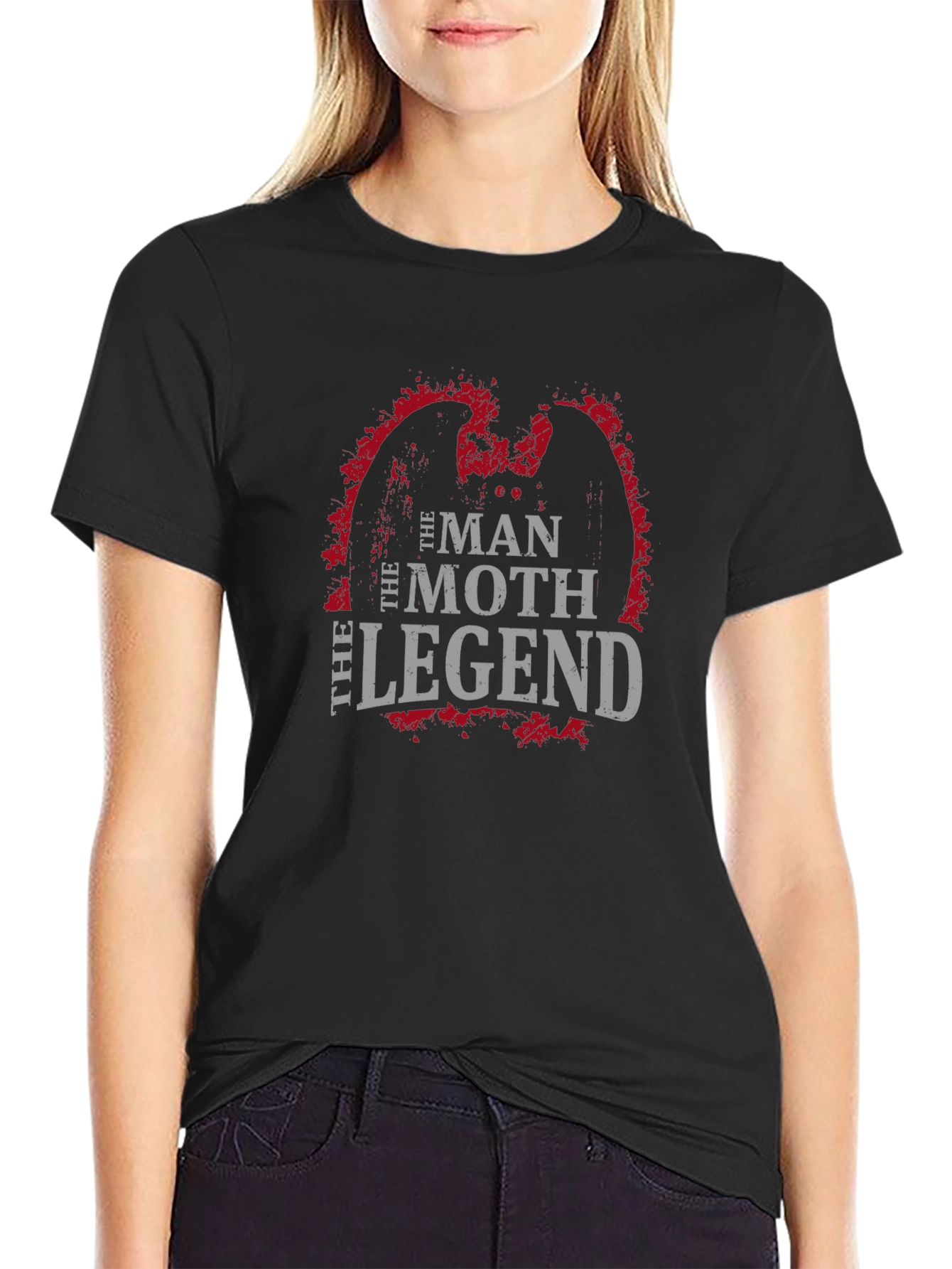 Mothman Legend Graphic T-Shirt - Black