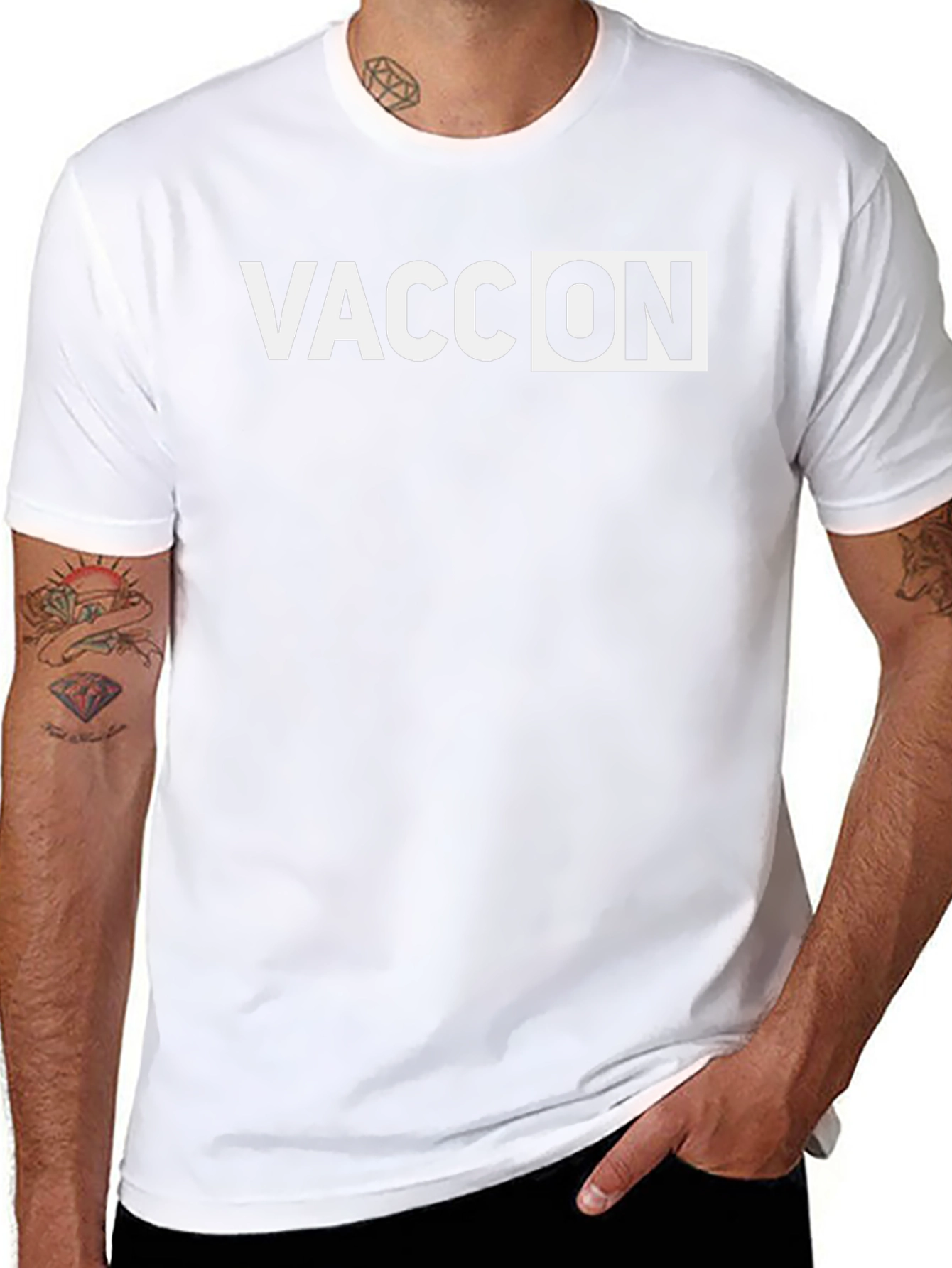 Vacc On Black T-Shirt