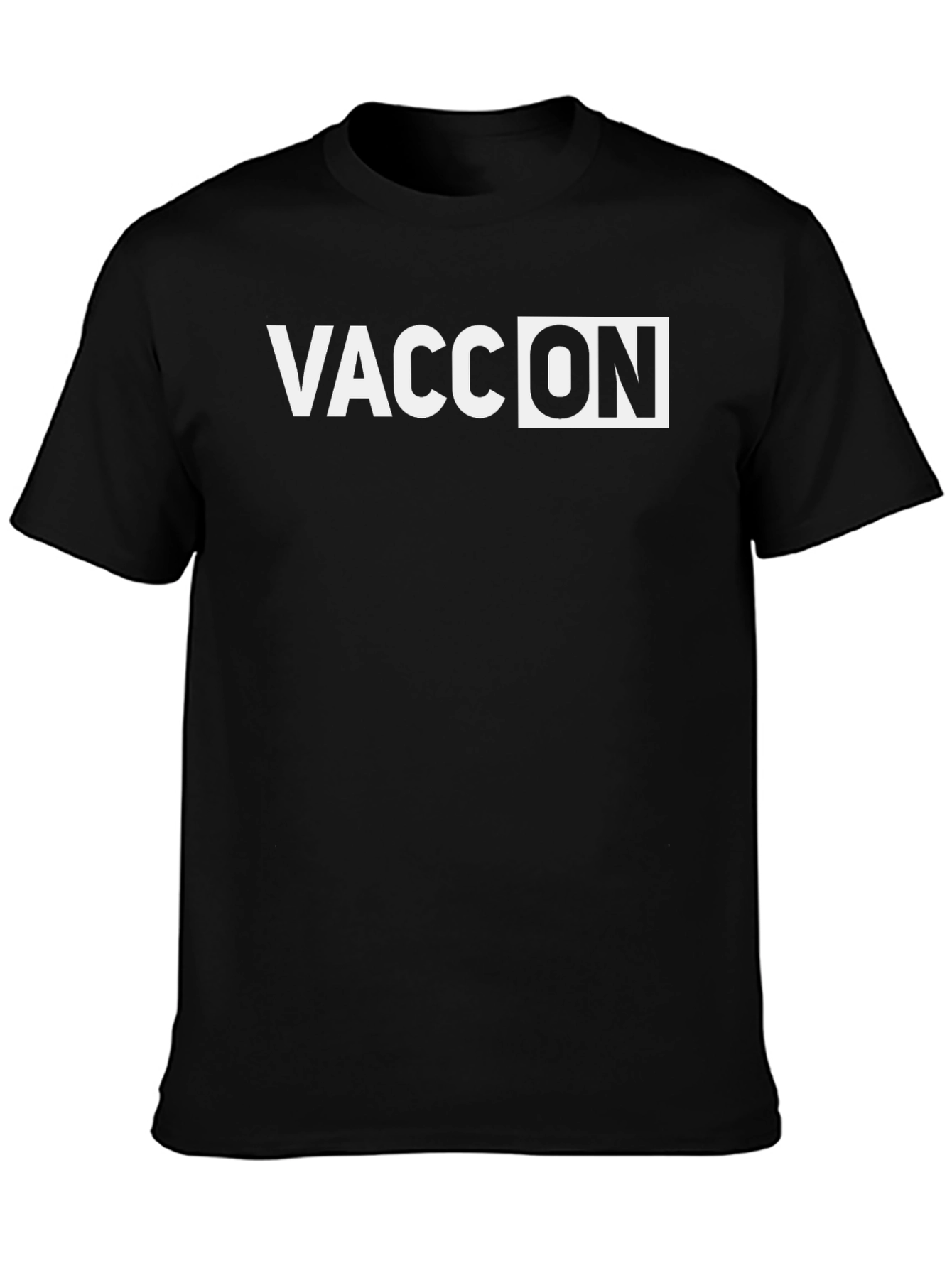 Vacc On Black T-Shirt