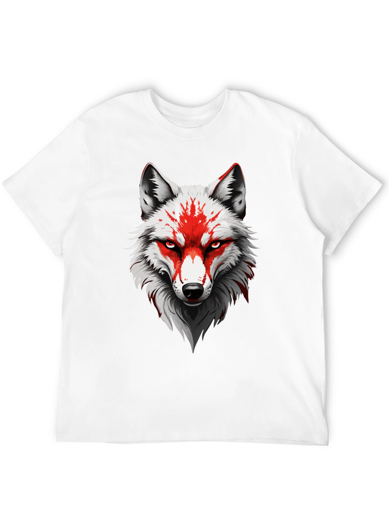 Wolf Graphic Tee - Stylish Mens Black T-Shirt