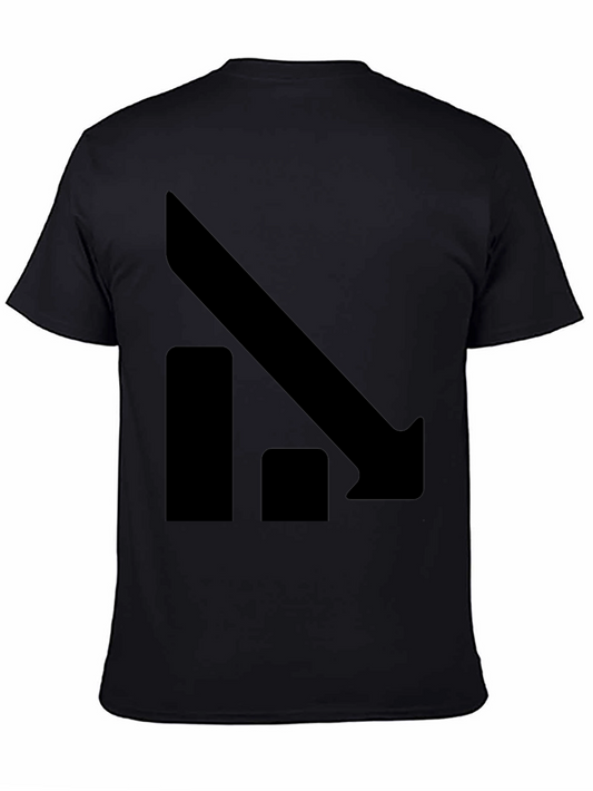 Black Downward Trend T-Shirt