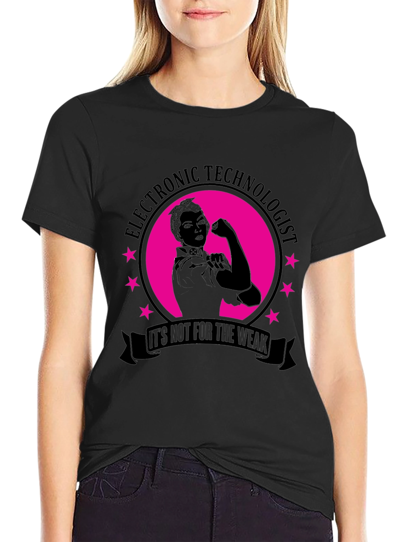 Electronic Technologist T-Shirt - Rosie Riveter Style