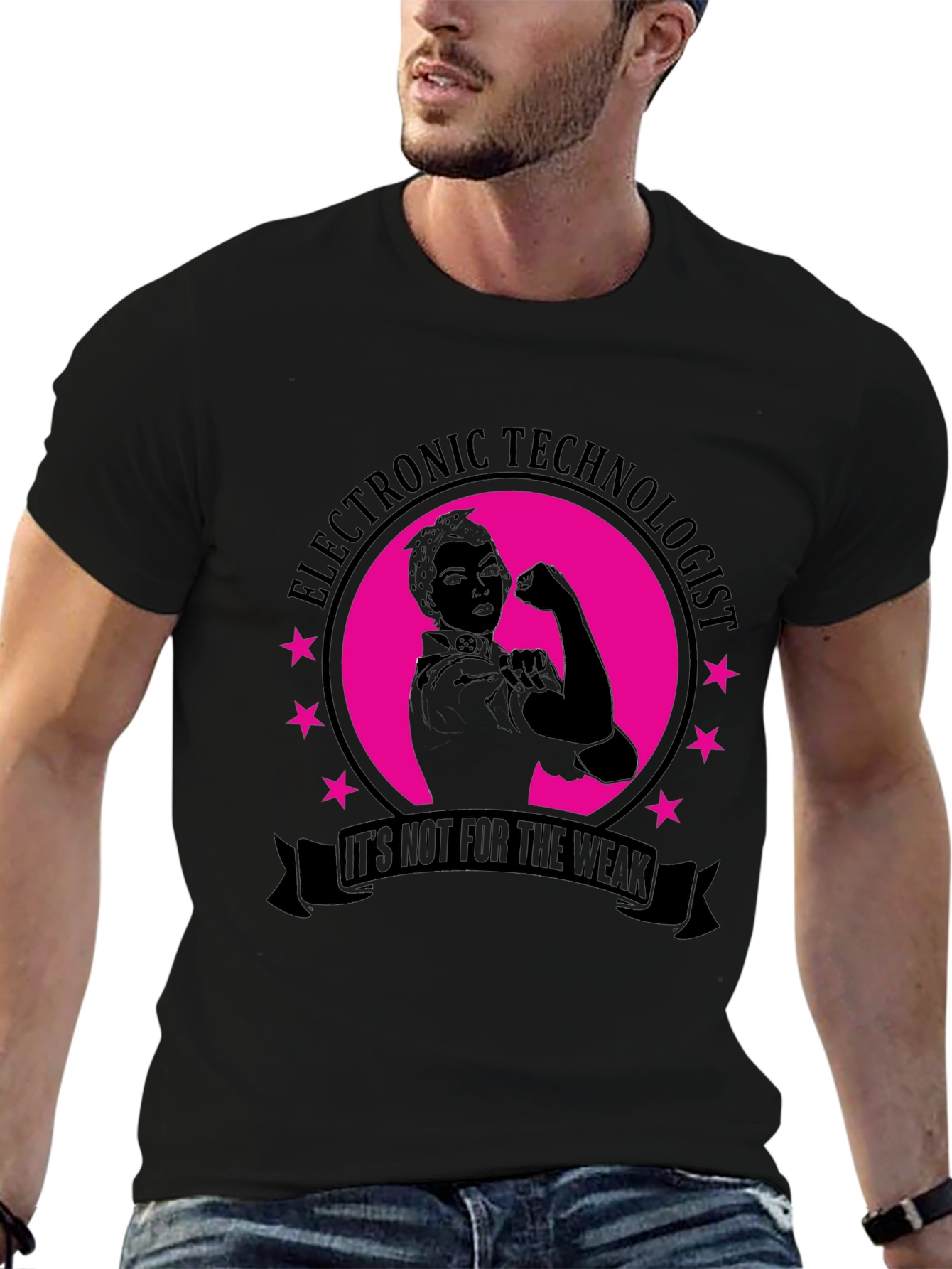 Electronic Technologist T-Shirt - Rosie Riveter Style