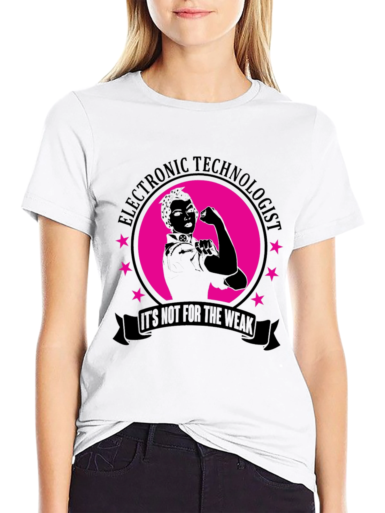 Electronic Technologist T-Shirt - Rosie Riveter Style