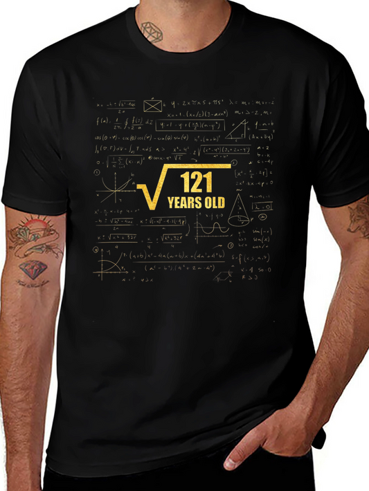 Math Humor 121 Years Old Graphic Tee