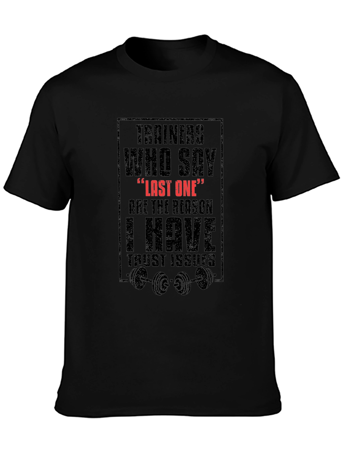 Trainers Last One Black Graphic Tee