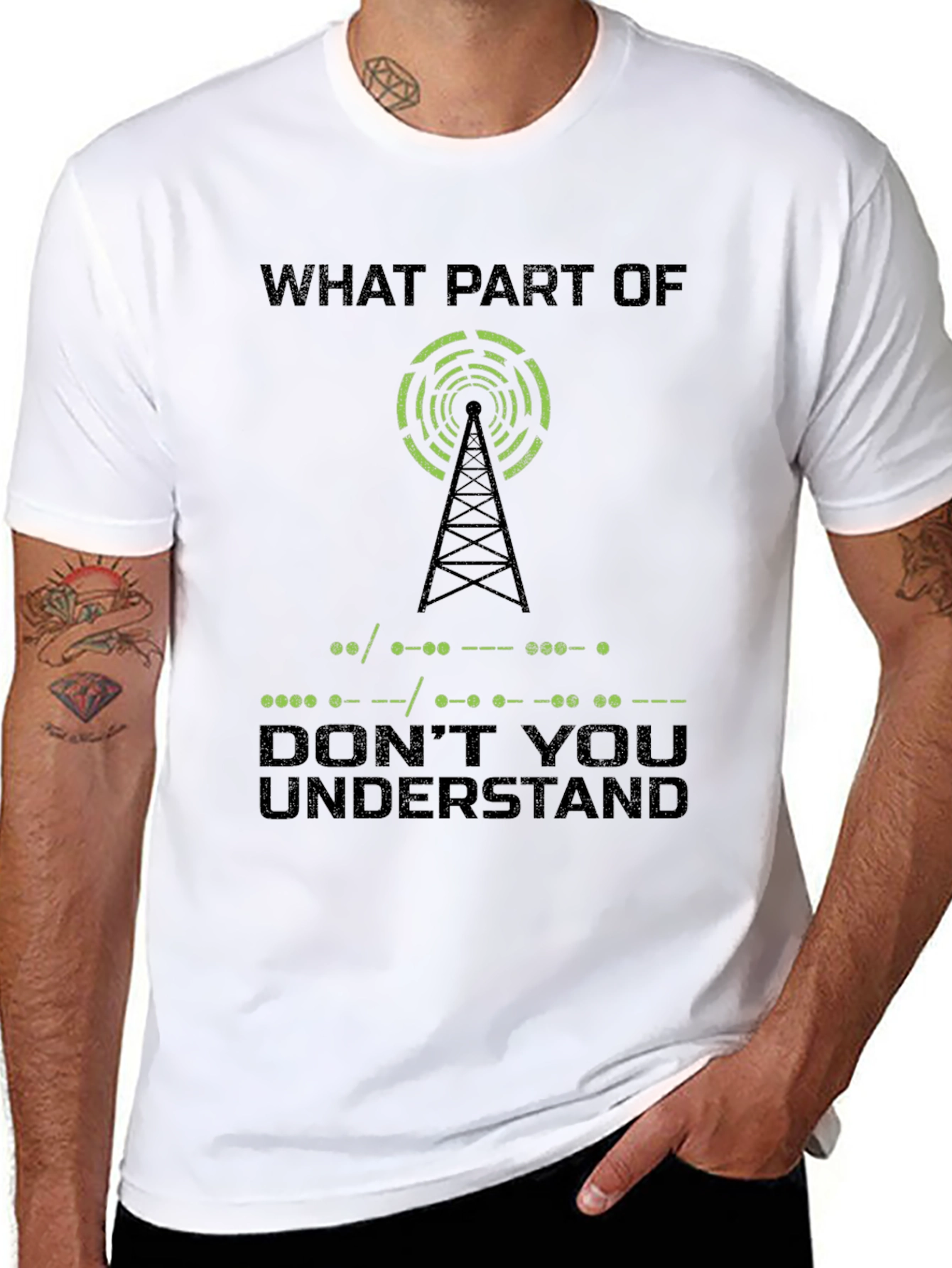 Ham Radio Operator Morse Code T-Shirt