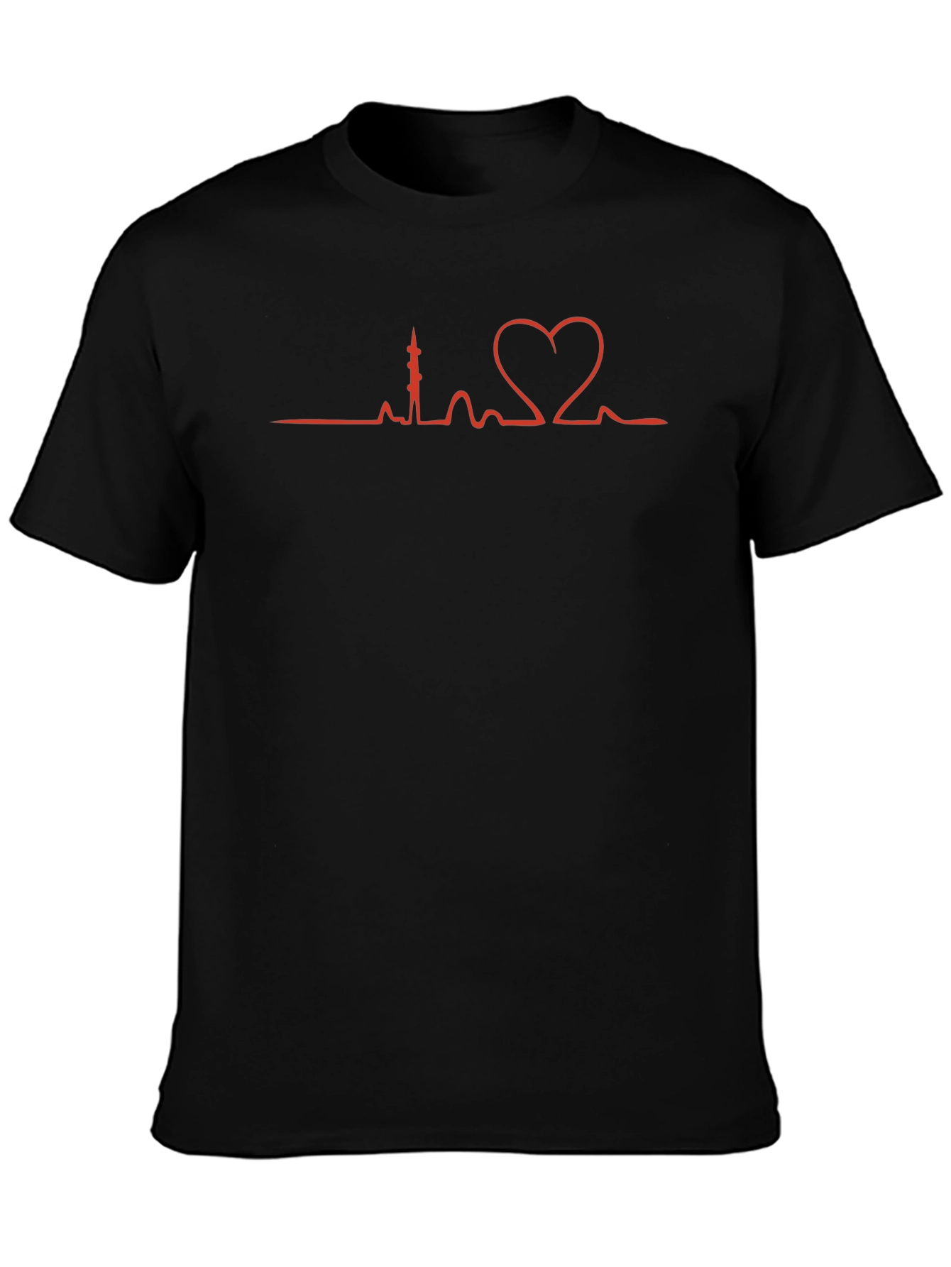 Heartbeat City Skyline Graphic Tee
