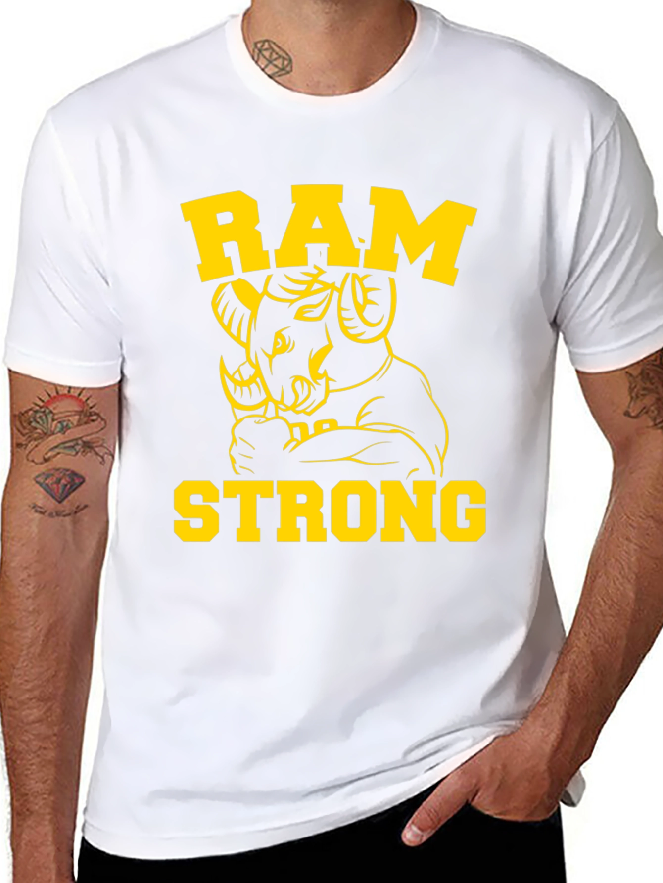 Ram Strong Graphic Tee - Mens Black T-Shirt