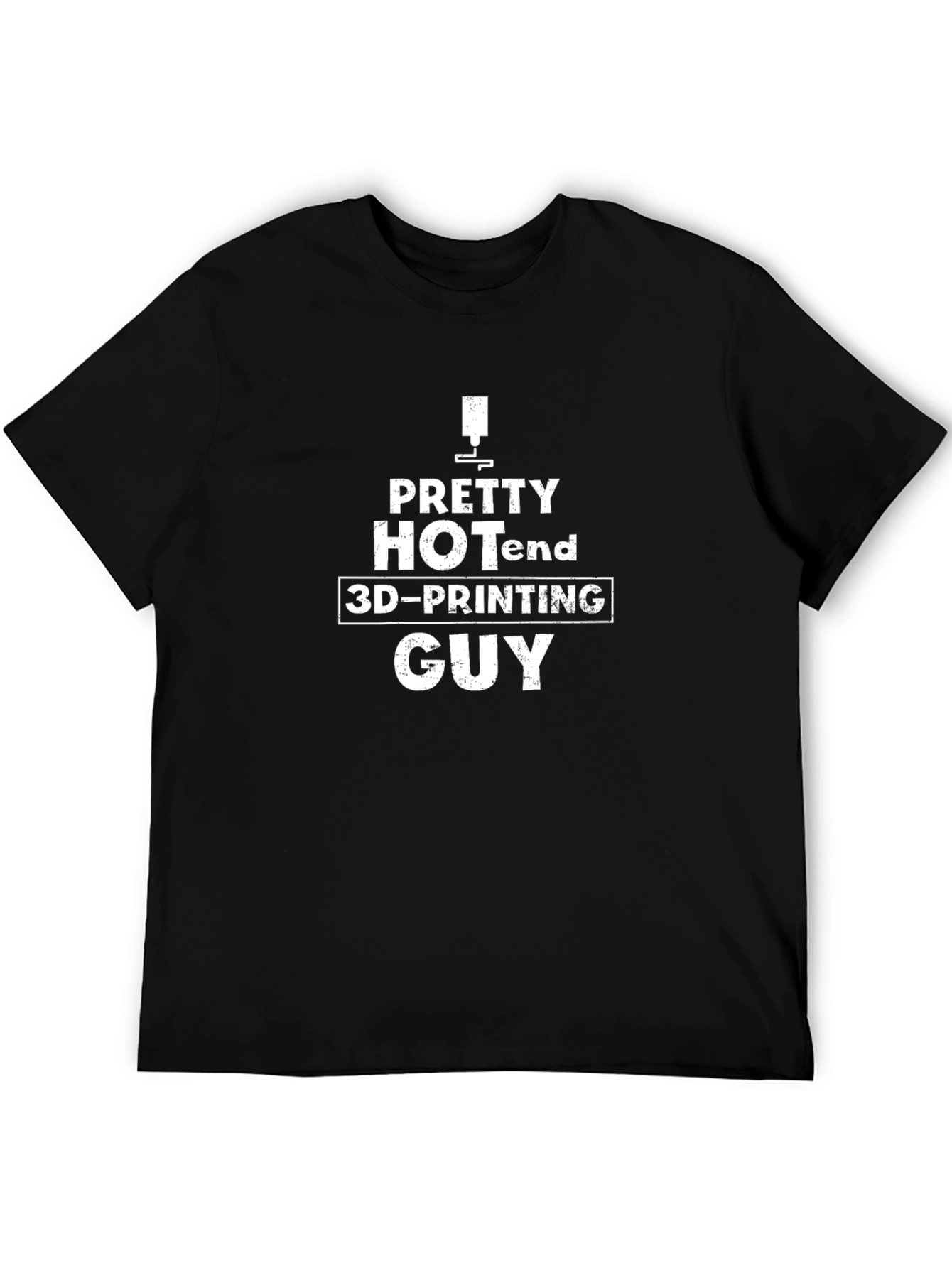 Pretty Hotend 3D-Printing Guy Black T-Shirt