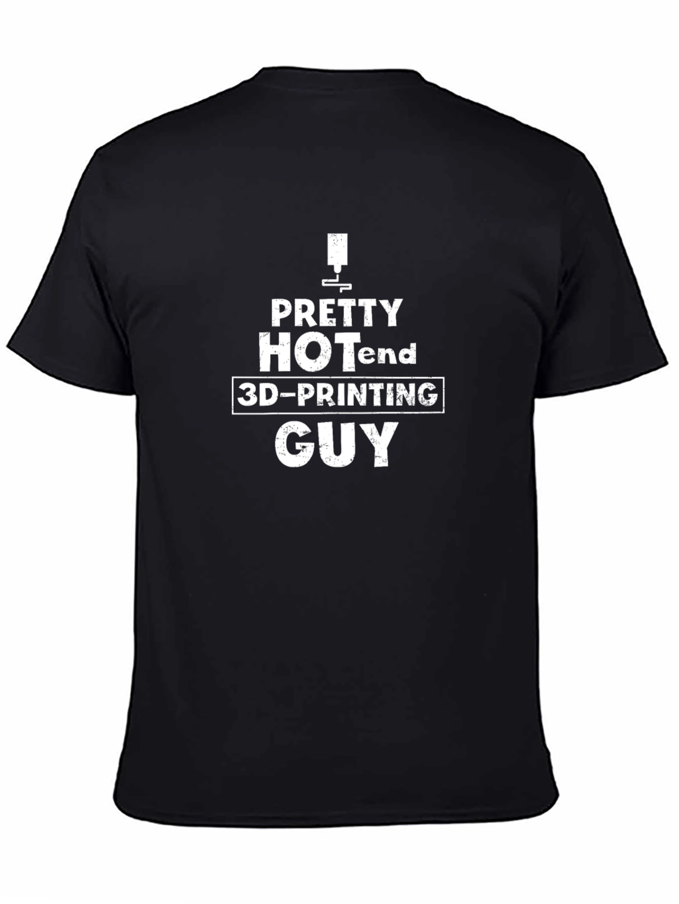 Pretty Hotend 3D-Printing Guy Black T-Shirt