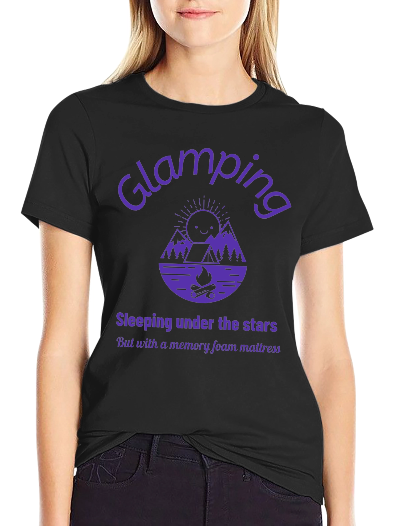 Glamping Graphic Tee - Sleeping Under the Stars