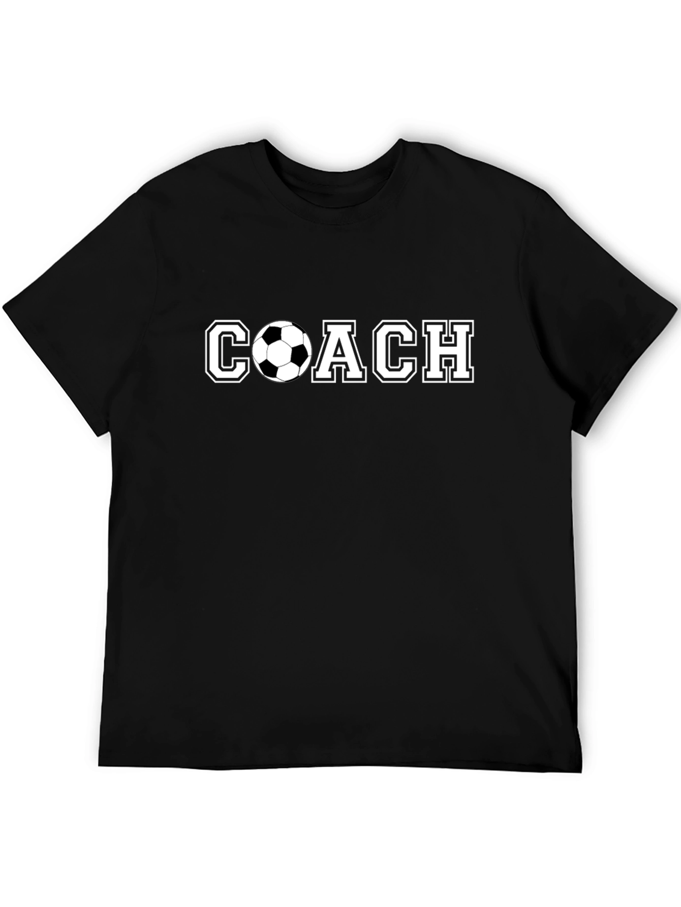 Soccer Coach Graphic Tee - Black T-Shirt