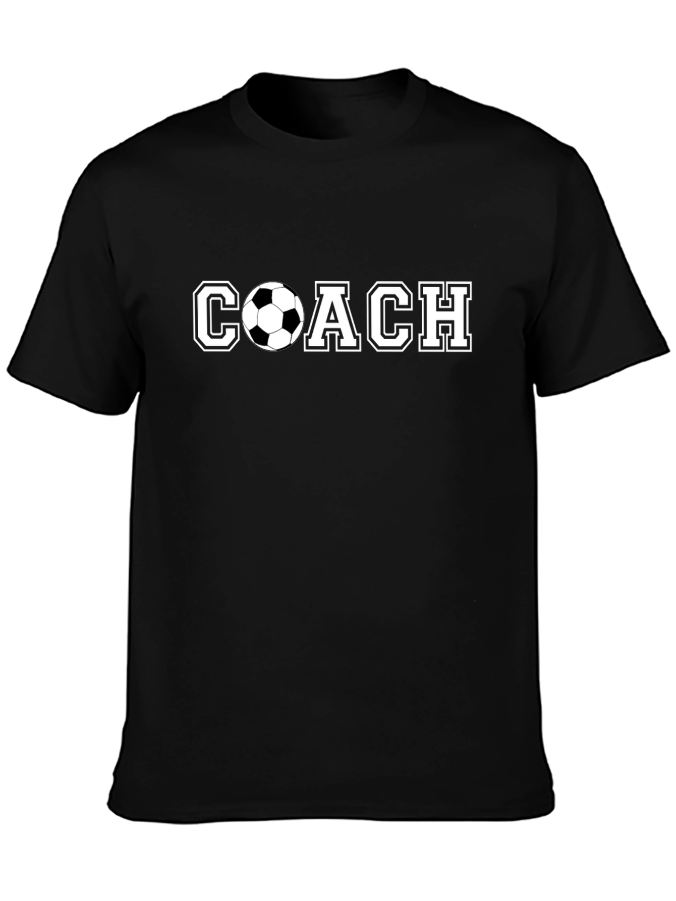 Soccer Coach Graphic Tee - Black T-Shirt