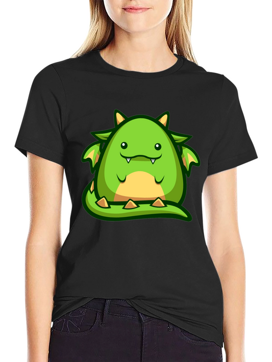 Cute Cartoon Dragon Graphic T-Shirt