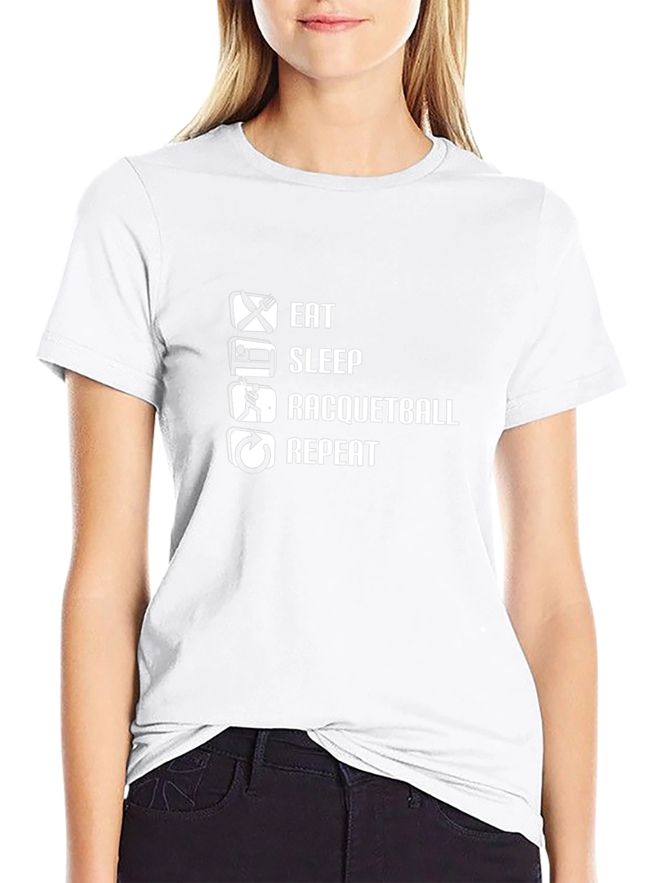 Eat Sleep Racquetball Repeat T-Shirt