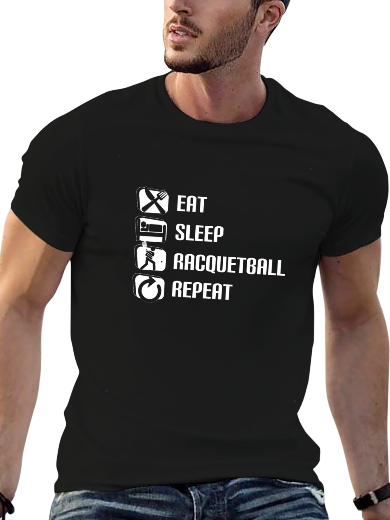 Eat Sleep Racquetball Repeat T-Shirt