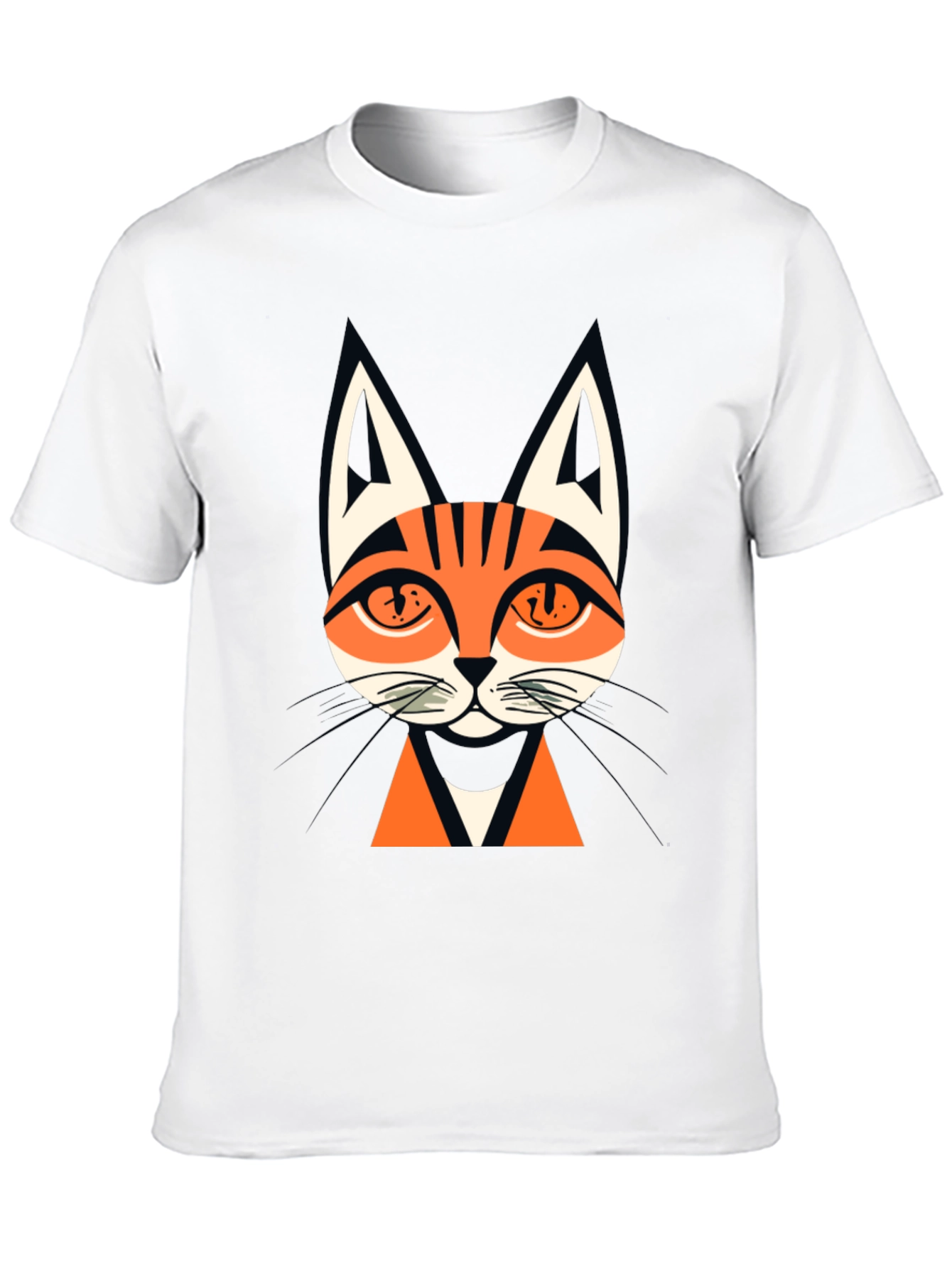 Mens Black Cat Graphic Tee