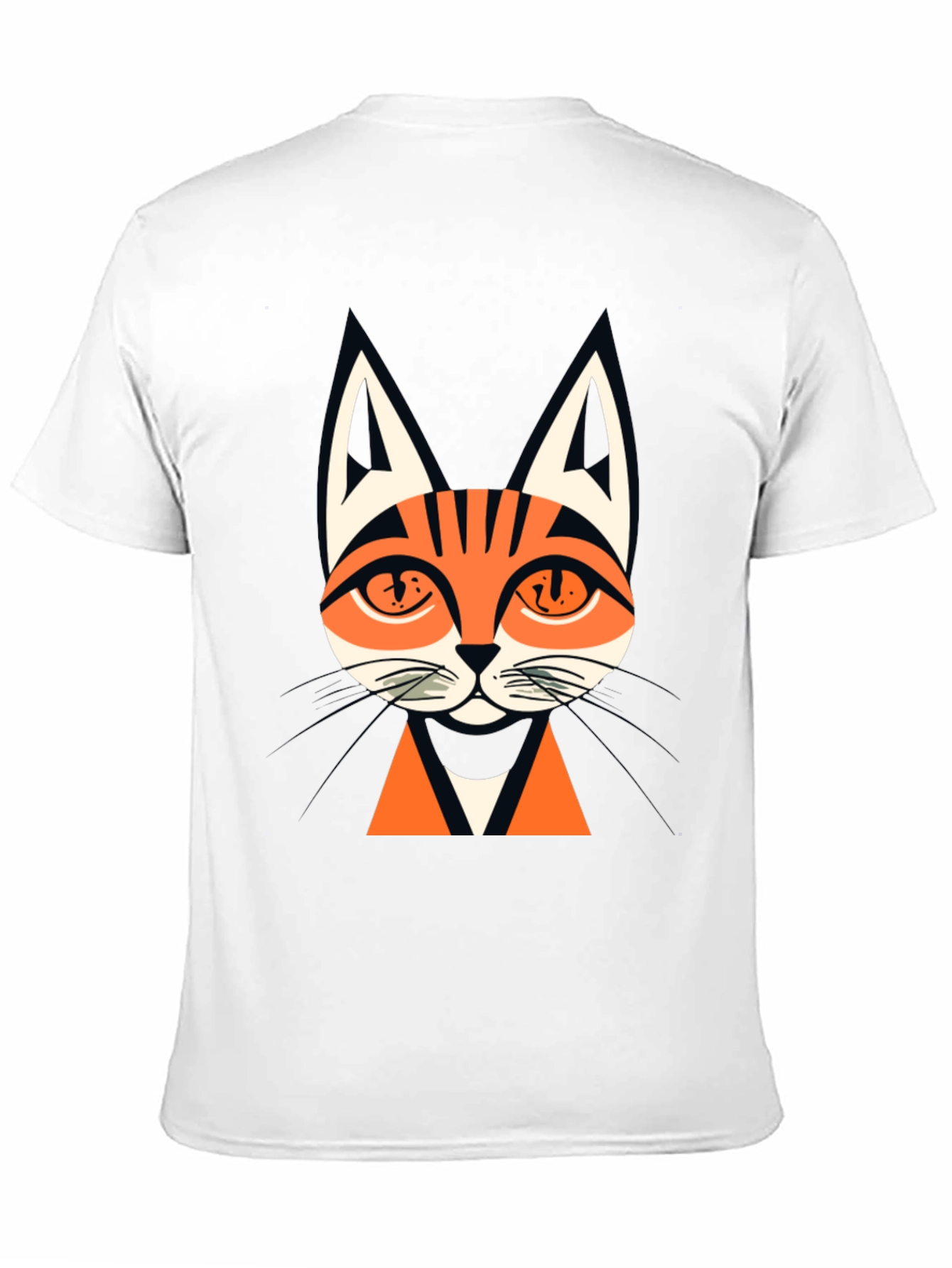 Mens Black Cat Graphic Tee