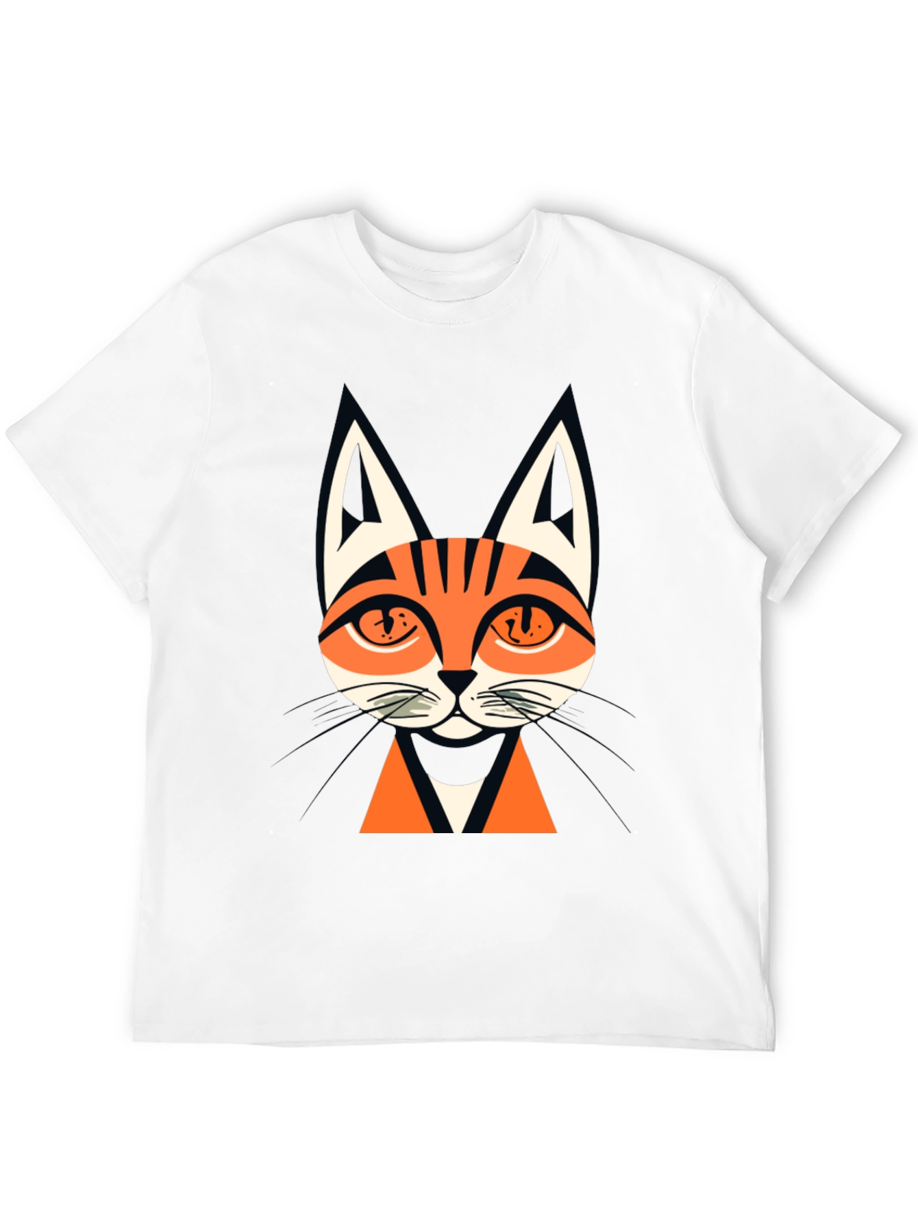 Mens Black Cat Graphic Tee