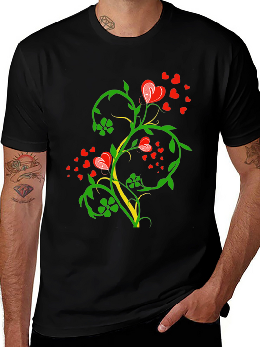 Heart Vine Black Tee