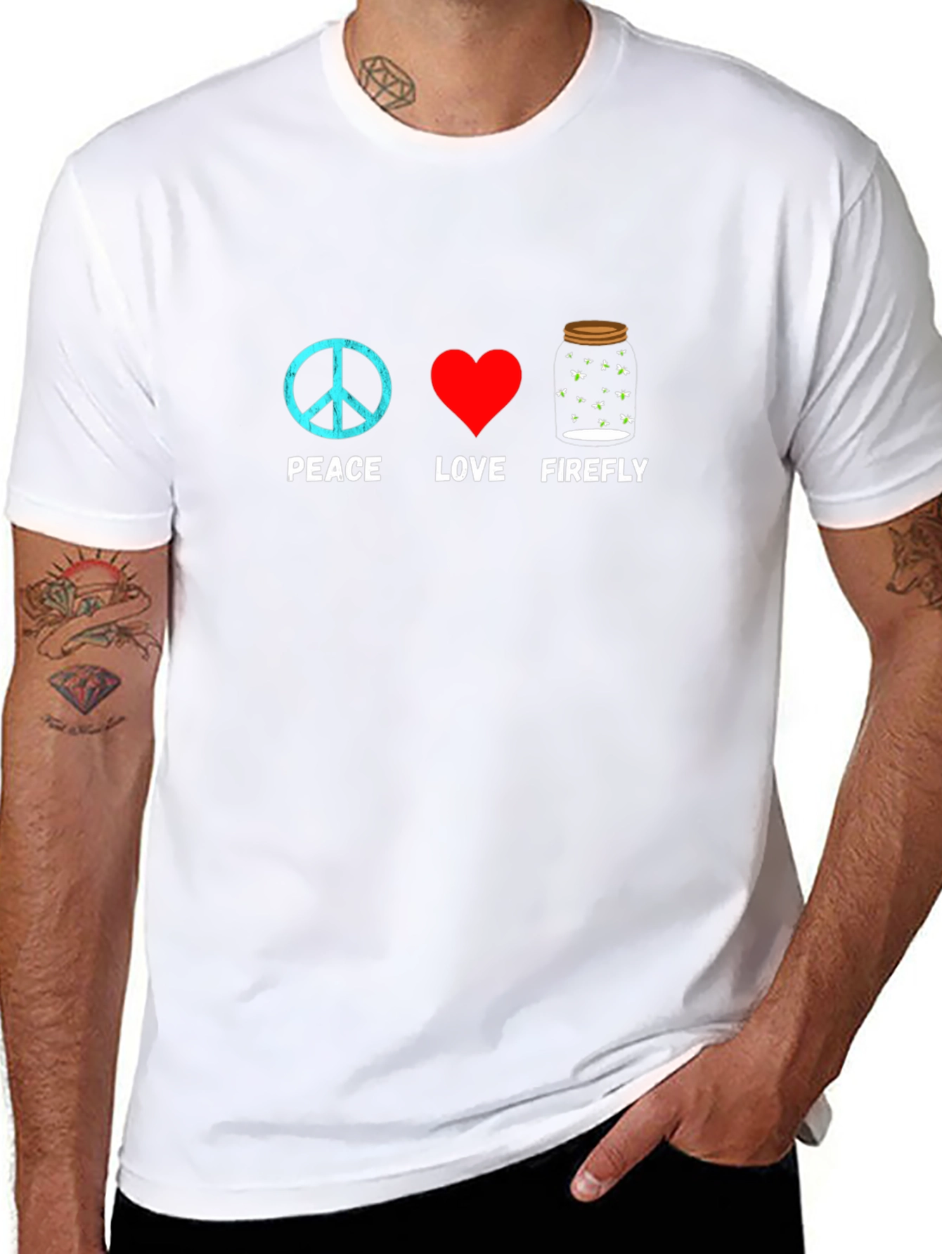 Peace Love Firefly Graphic T-Shirt