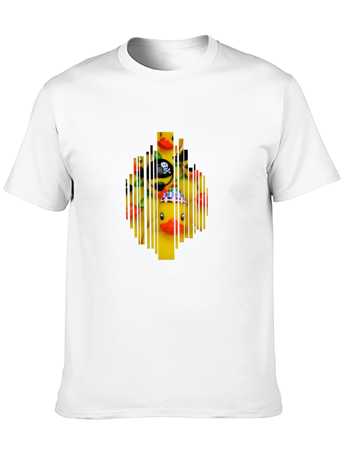 Novelty Rubber Duck Barcode Graphic T-Shirt