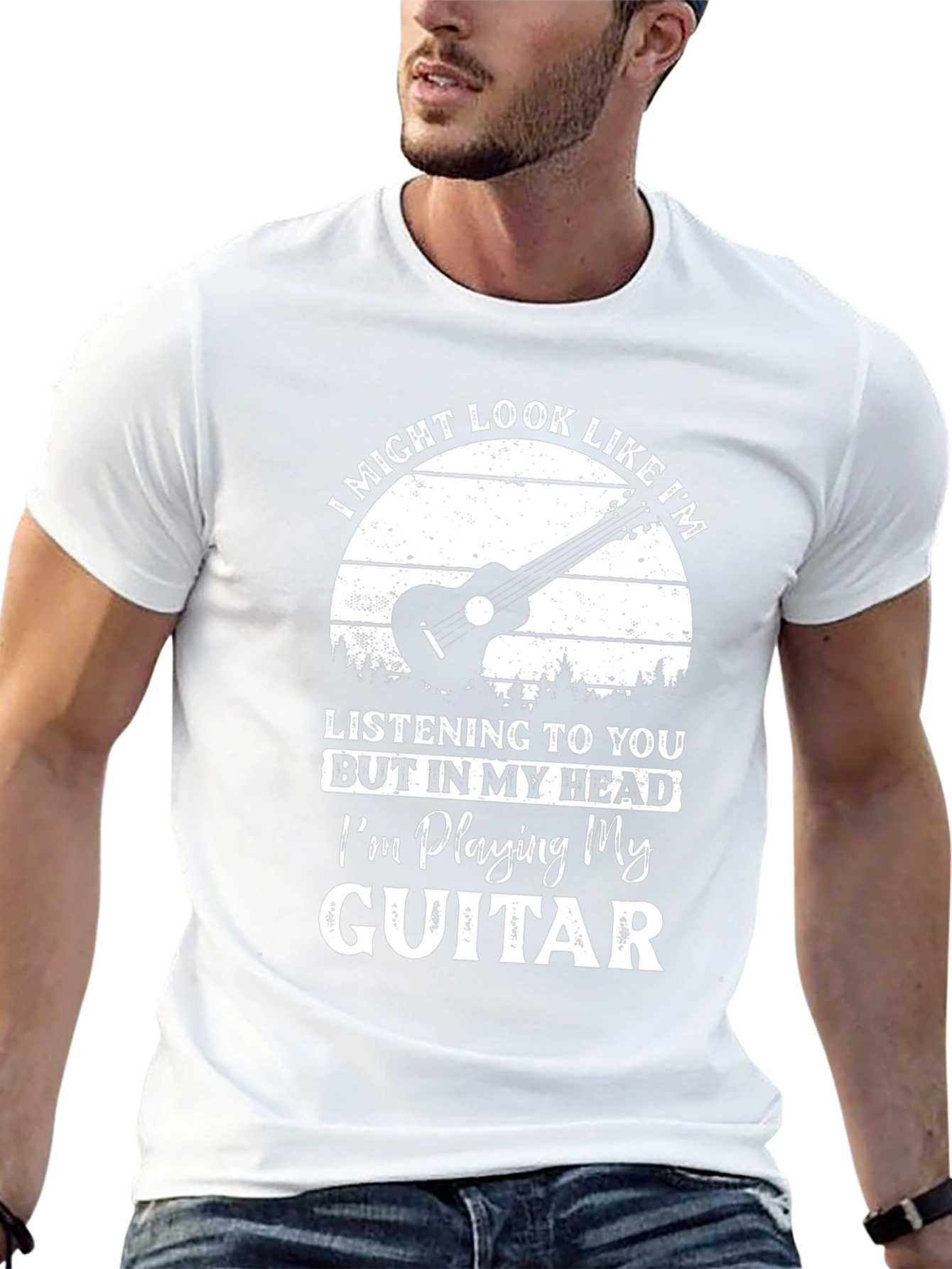 Guitar Player T-Shirt: Im Playing My Guitar