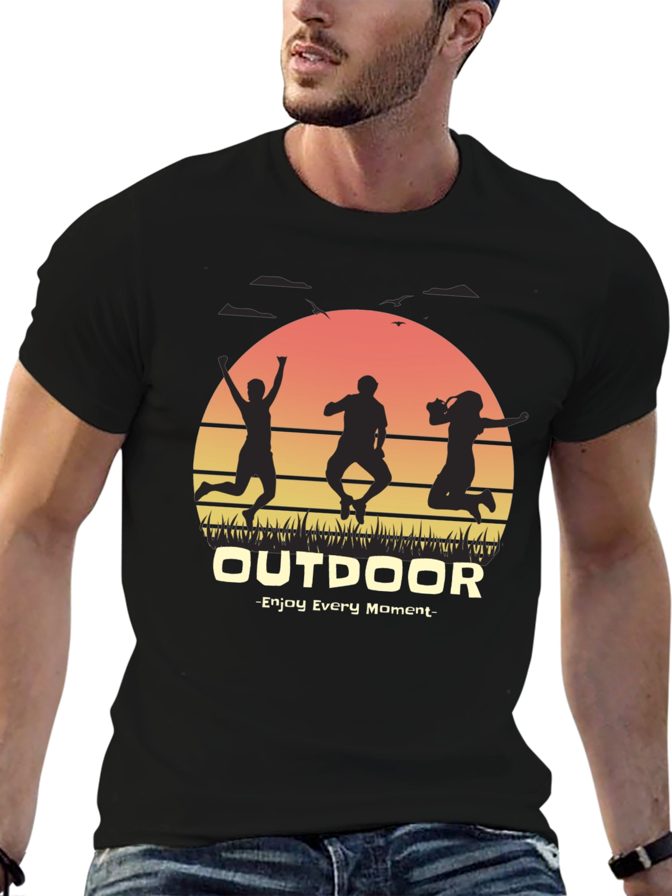 Outdoor Adventure Graphic Tee - Enjoy Every Moment