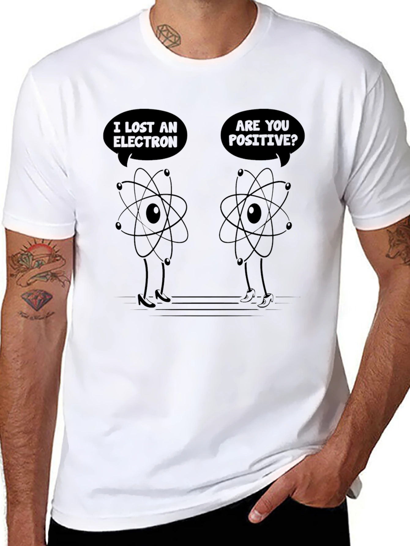 Lost Electron Chemistry Humor T-Shirt