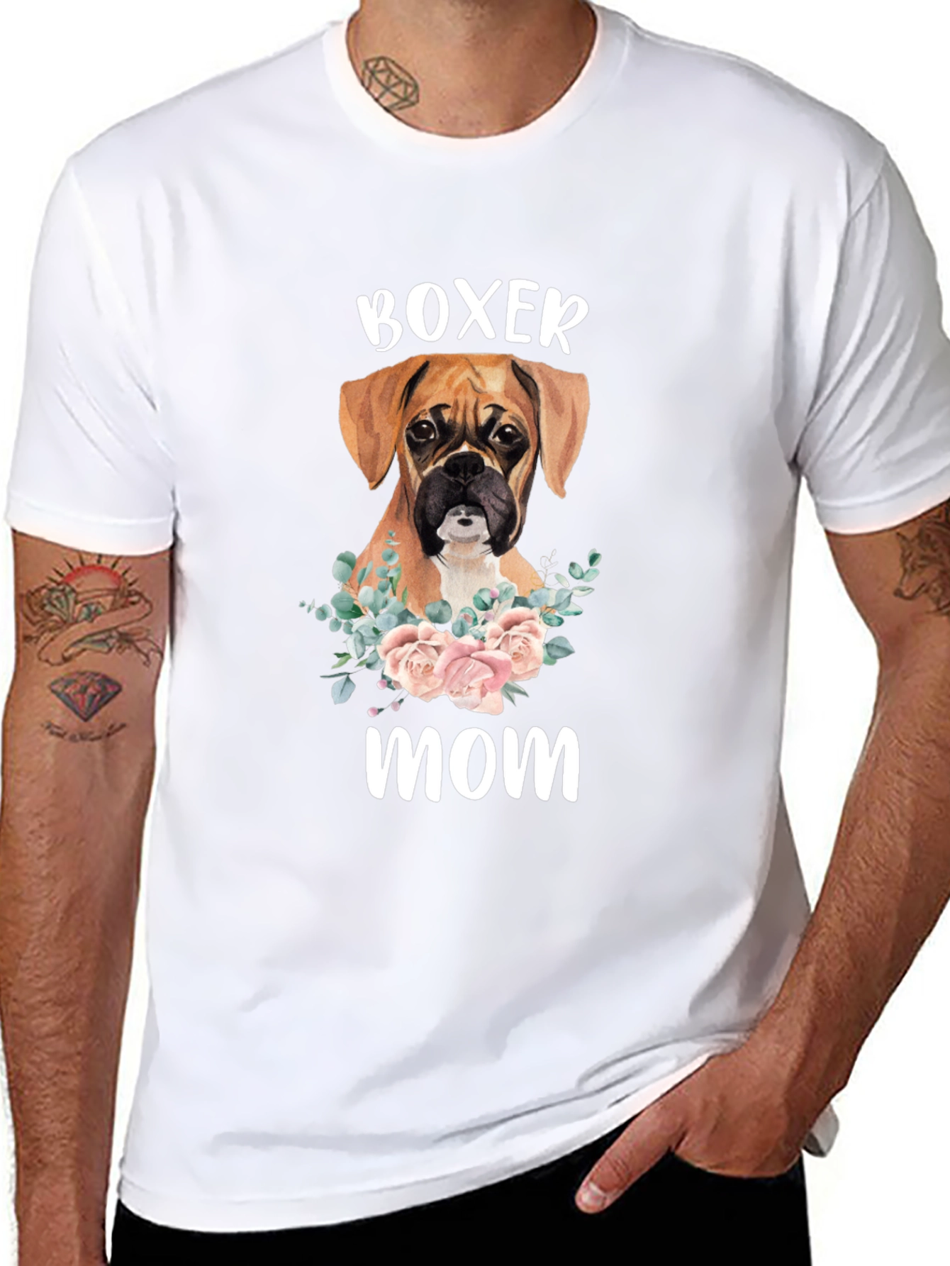 Boxer Mom T-Shirt - Dog Lover Gift
