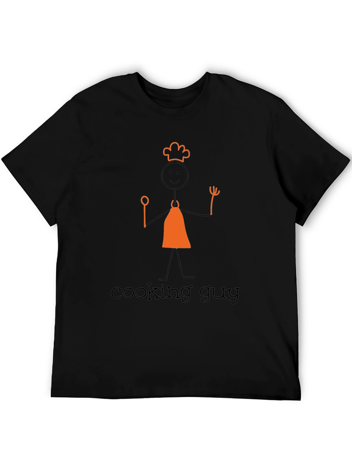 Cooking Guy Graphic Tee - Black