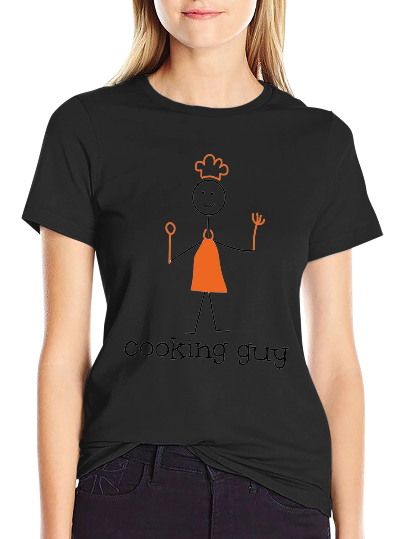 Cooking Guy Graphic Tee - Black